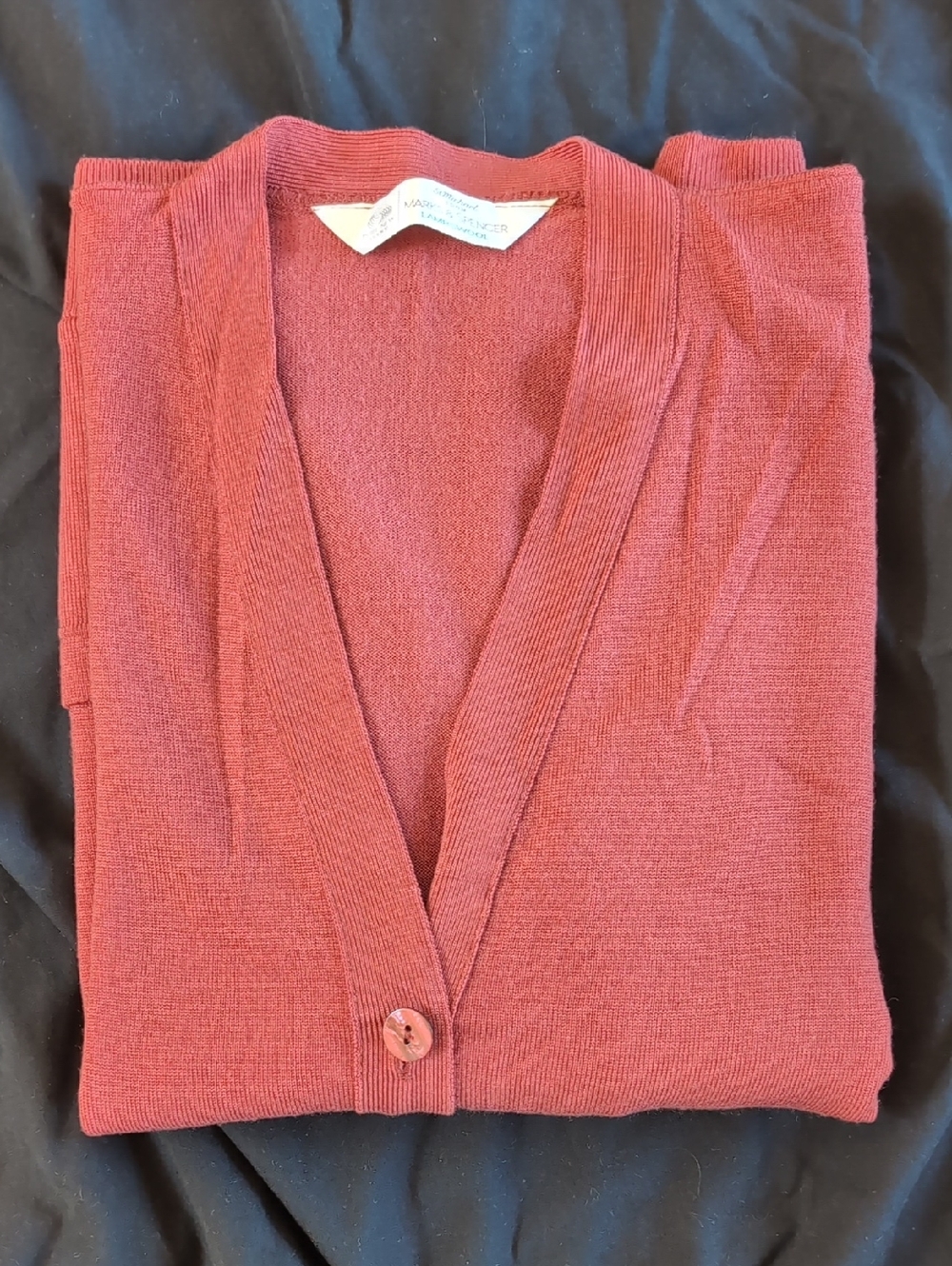 Marks & Spencer 100% Lambswool Woman's Coral V-Neck Button Cardigan With Pockets